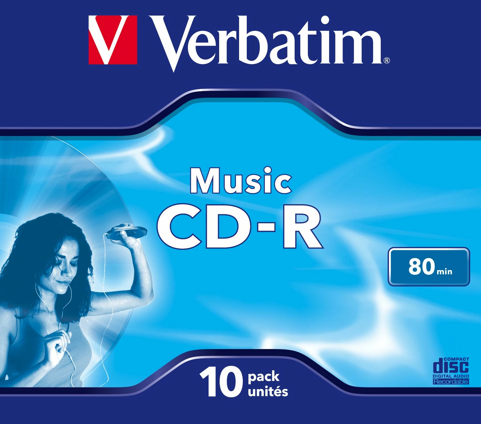 CD-R Verbatim 43365 700 MB / 80 min 16x, 10 copë