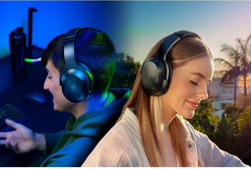 Kufje gaming Razer Barracuda Pro RZ04-03780100-R3M1, wireless 2.4 GHz & Bluetooth, ANC hibride, THX AAA, mikrofona beamforming, të zeza