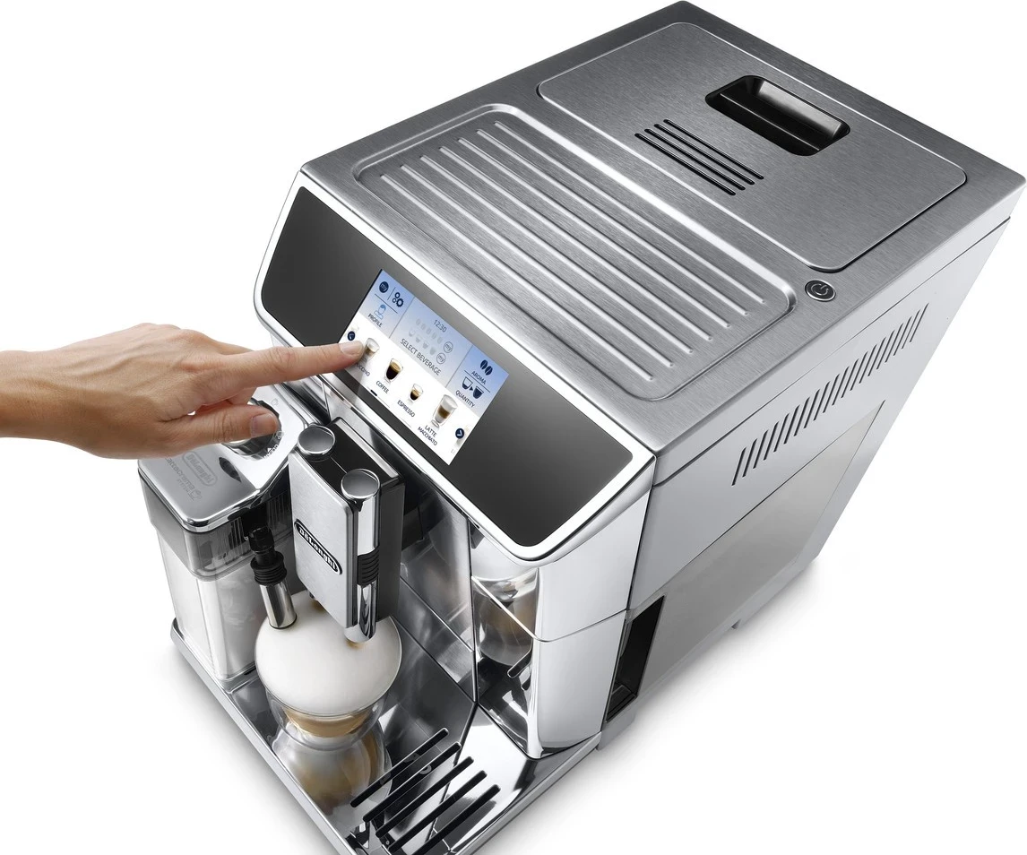 Aparat kafeje automatik DeLonghi PrimaDonna Elite ECAM 650.75.MS 1450W, argjend/zezë