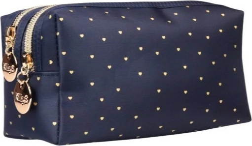 Çantë kozmetike KillyS dy-fermoar për femra Black Velvet, 1 copë