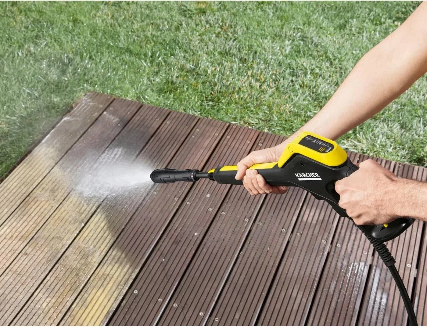 Pastruese me presion të lartë, Karcher K 4 Power Control (1.324-030.0), 130 bar 1800 W, zorrë 8 m, Plug 'n' Clean, e verdhë/zezë
