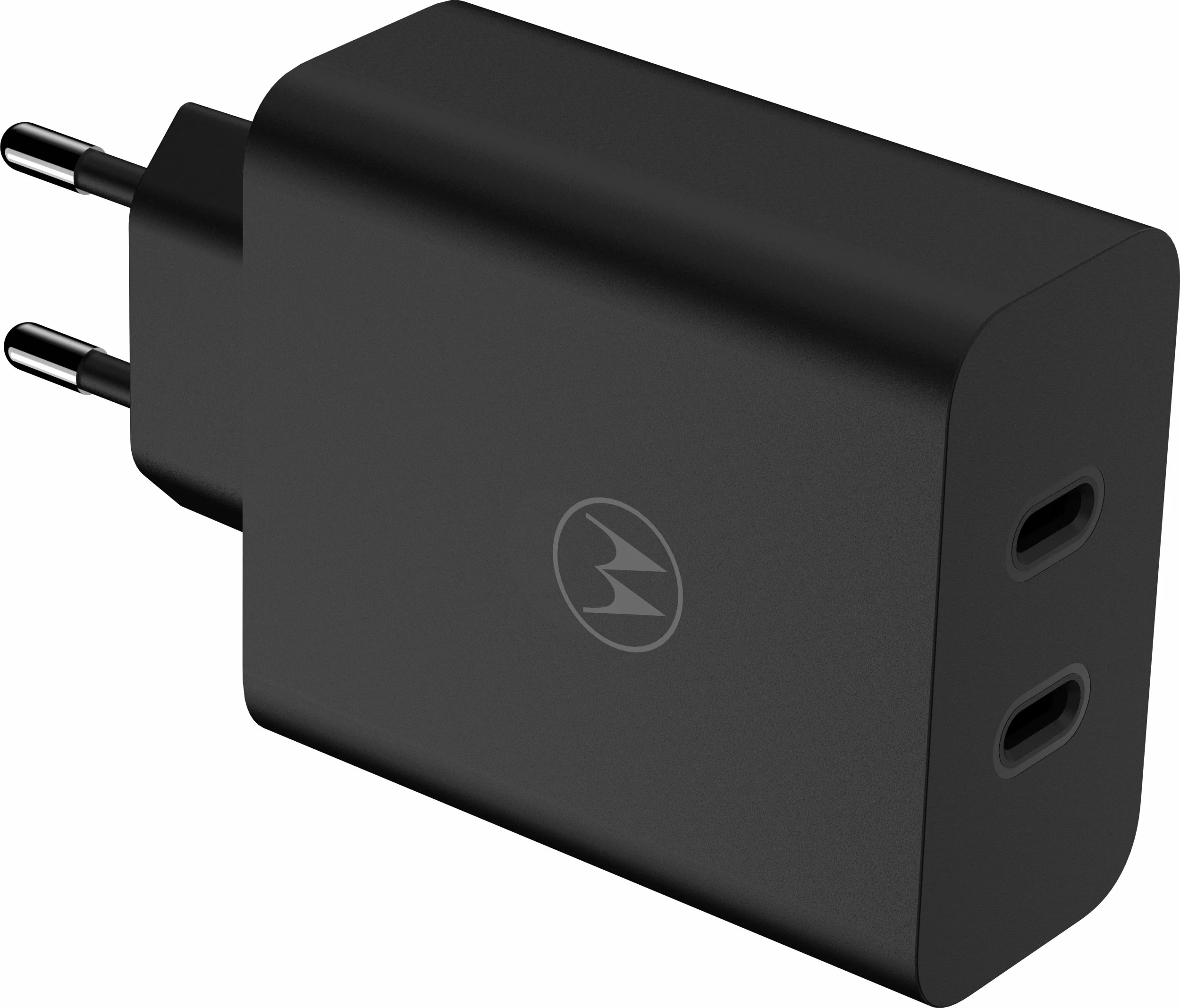 Karikues rrjeti Motorola TurboPower Dual Port PG38C06632, 125W, 2x USB-C, kabllo USB-C 2m, 2 pajisje, i zi