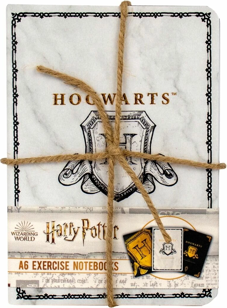 Bllok shënimesh Blue Sky Harry Potter Hogwarts Shield, A6, 40 faqe me vija, hardcover, set 3 copë