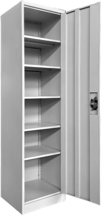 Dollap metalik Koya, ngjyrë gri e çelët, 50x45x180cm