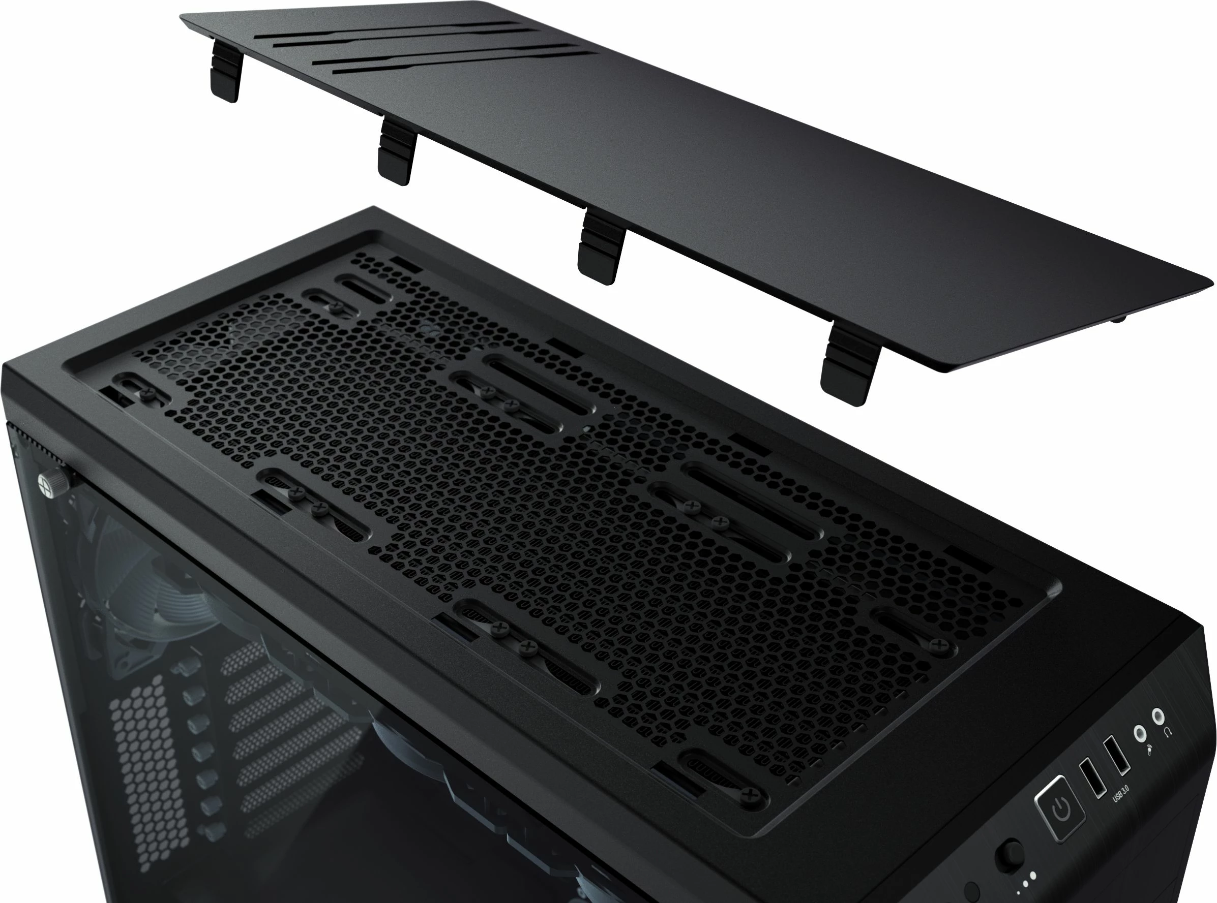 Kasë be quiet! Pure Base 600 Window BGW20, Midi Tower ATX/mATX/Mini-ITX, panel anësor xham i kalitur, 2x USB 3.0, e zezë/portokalli