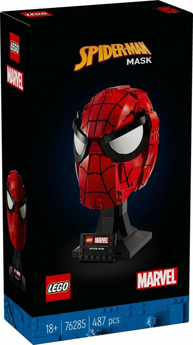 Set ndërtimi LEGO Marvel Spider-Man Mask 76285, 487 pjesë, për të rritur