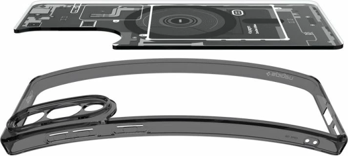 Mbështjellës telefoni Spigen Ultra Hybrid Mag për Samsung Galaxy S25 Edge, i zi