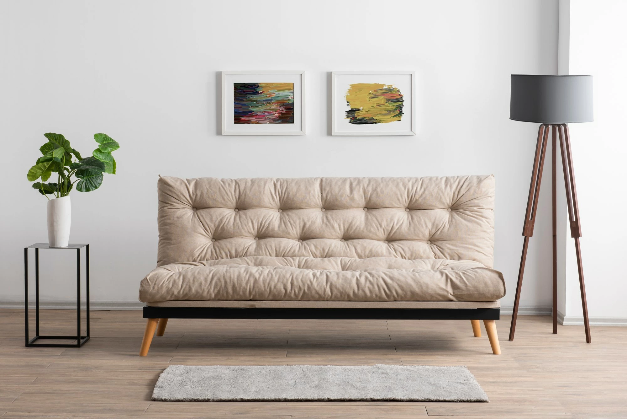 Divan-krevat 3 vende, Atelier del Sofa, Saki, krem