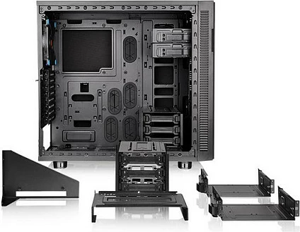 Kasë Thermaltake Suppressor F31 TG, Midi Tower, panel xhami i temperuar, e zezë