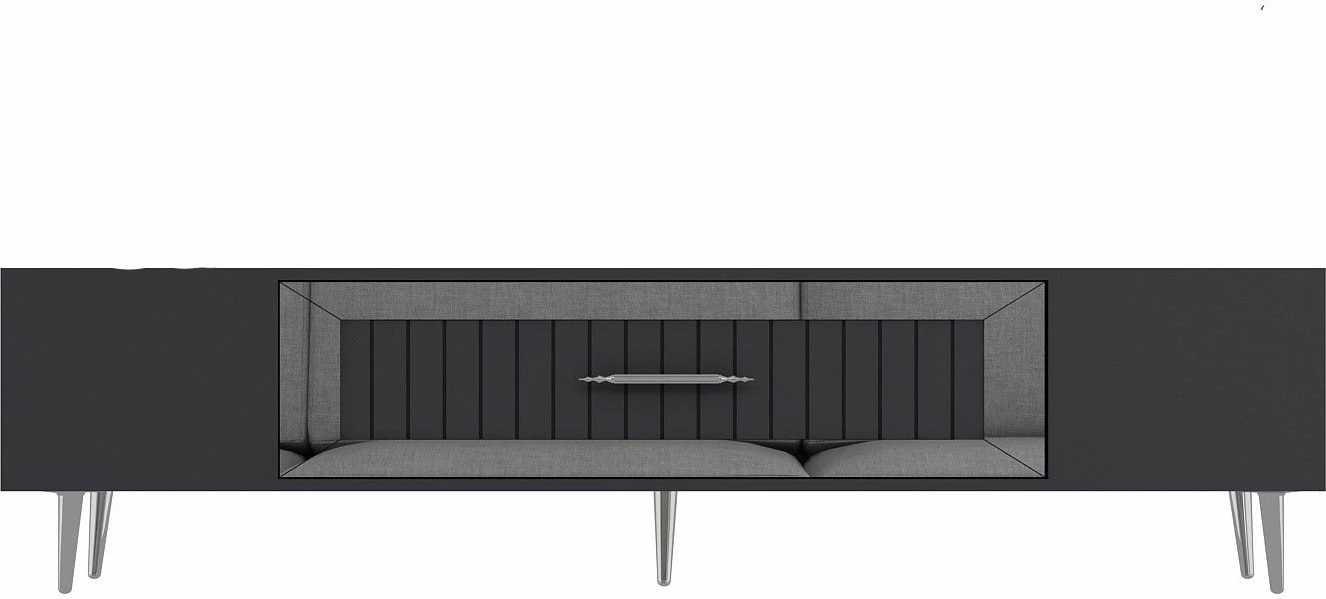 Komodë TV Skye Decor, anthracite, argjend, Dekolp3