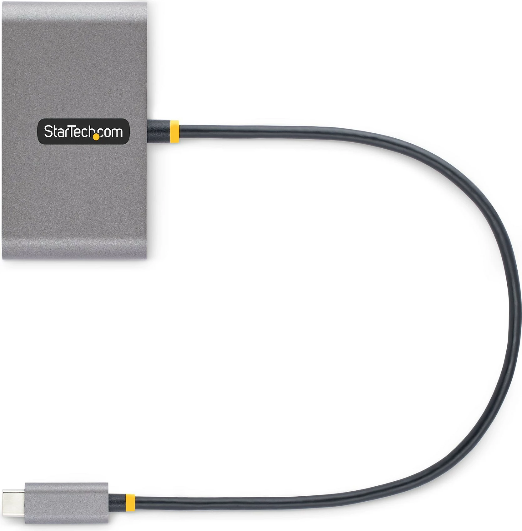 Hub USB-C StarTech 4-Port, 2x USB-A + 2x USB-C, 100W Power Delivery, 5Gbps, kabllo 30cm, gri