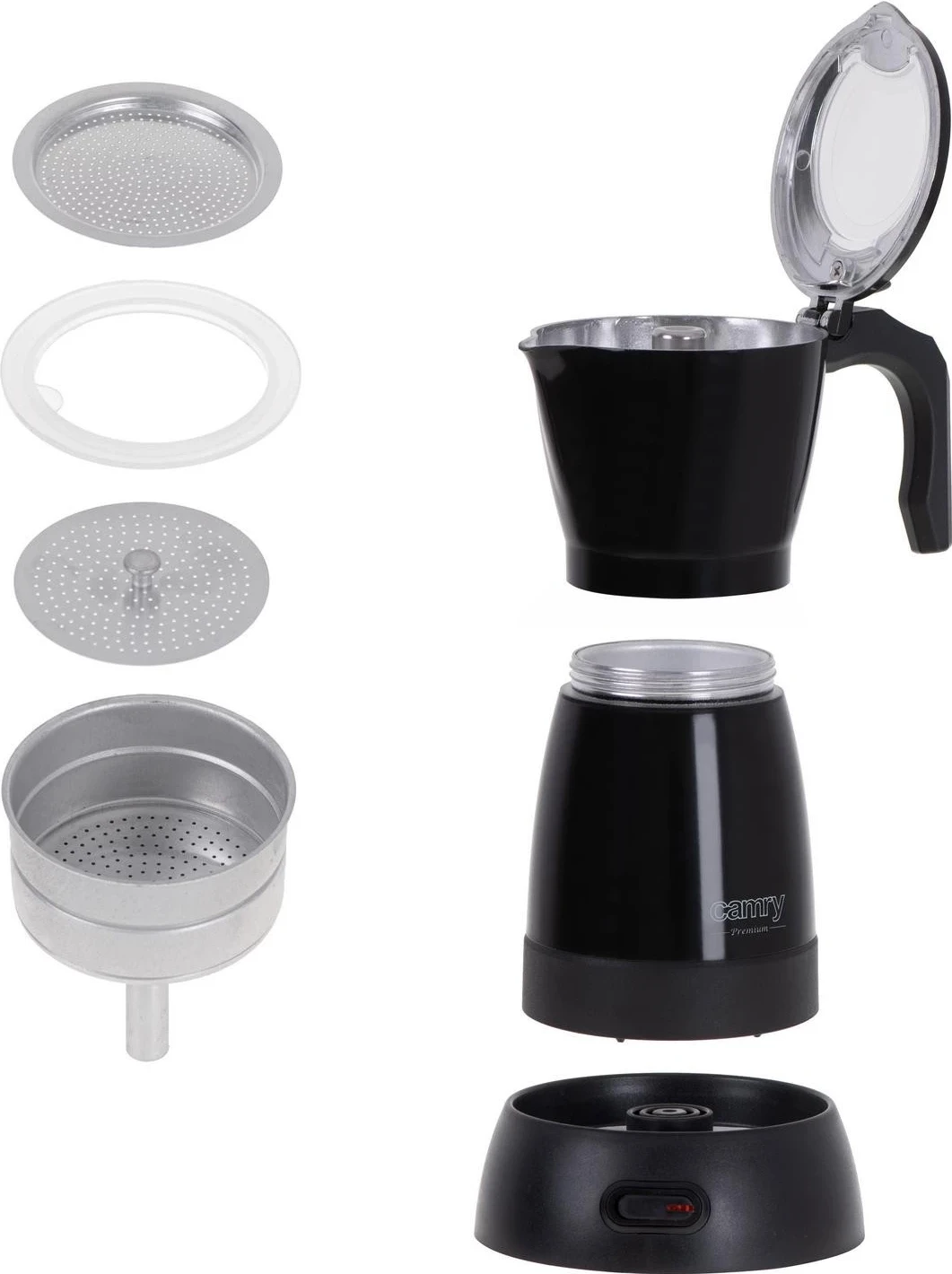 Makina për kafe elektrike Camry CR 4415B, ngjyrë e zezë