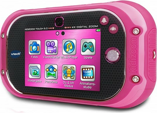 Kamerë digjitale për fëmijë VTech KidiZoom Touch 5.0, ekran me prekje 3.5", 5MP, rozë