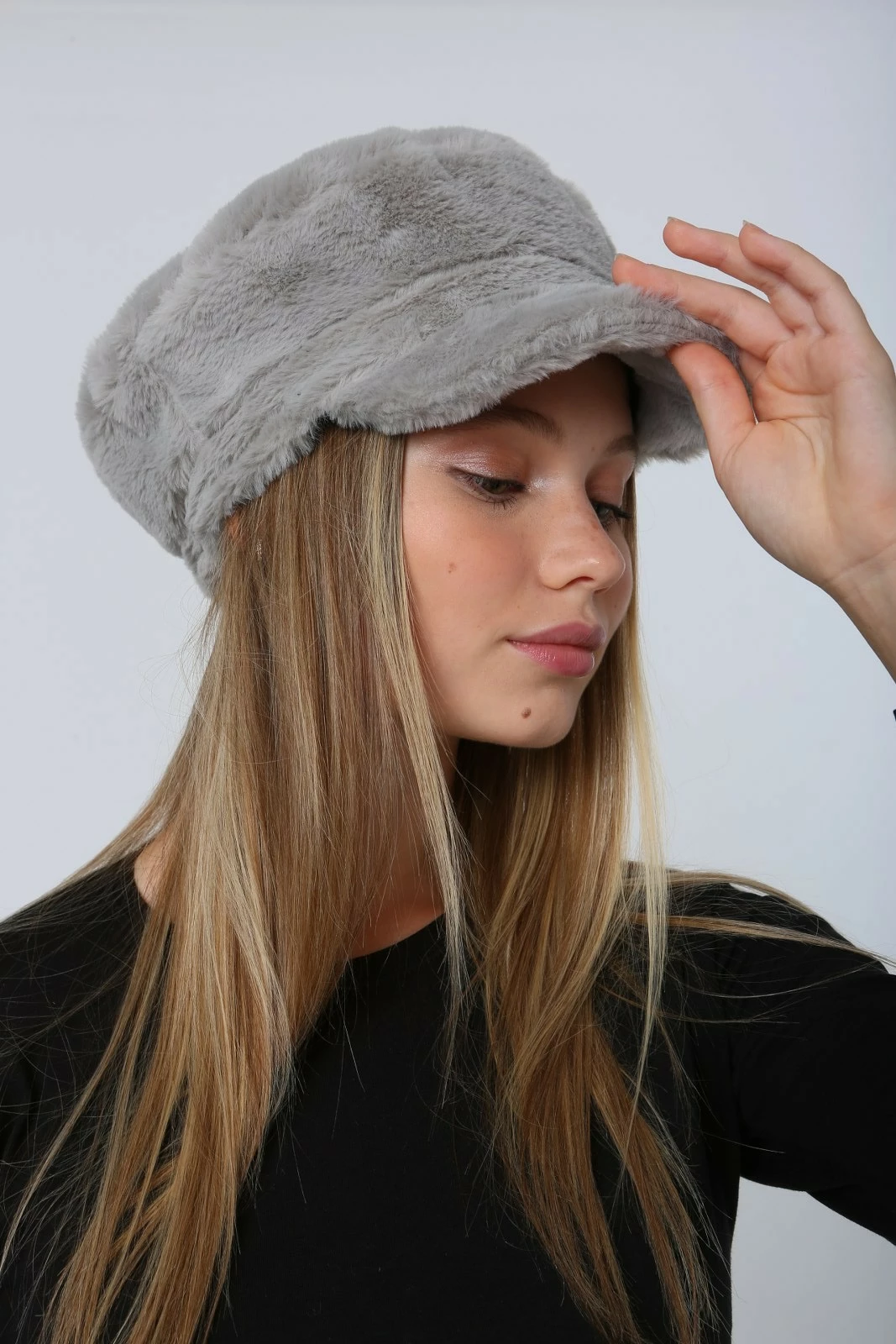 Kapelë për gra, ngjyrë gri, Jumeon, Spk1128