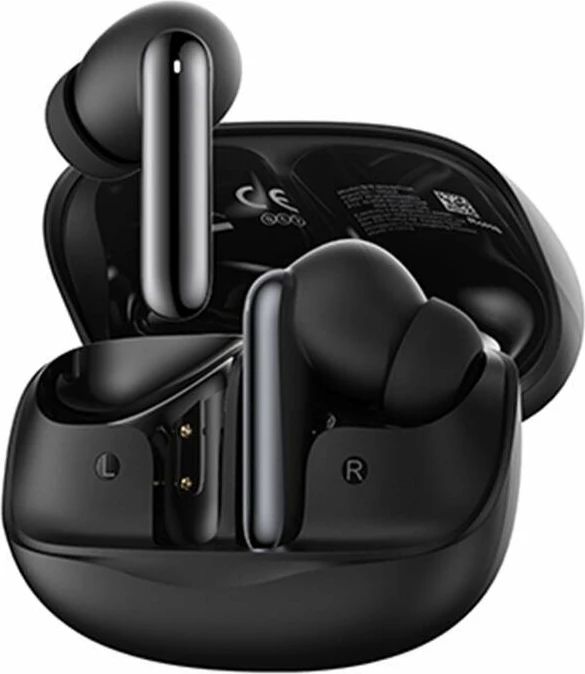 Kufje TWS QCY MeloBuds HT12, ANC -45 dB, Bluetooth 5.4, 24 orë, IPX4, e zezë, me kuti karikimi