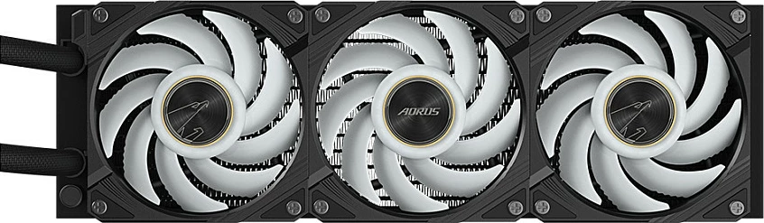 Ftohës uji Gigabyte AORUS WATERFORCE X II 360, 3x120mm ARGB, LCD, i zi