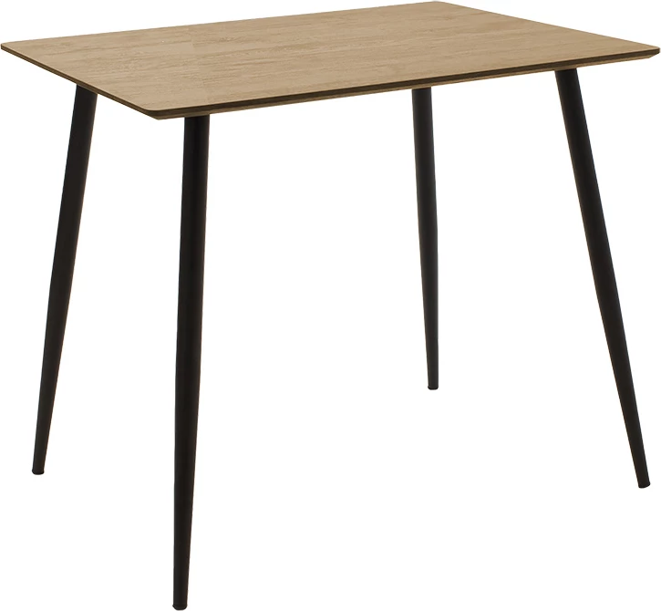 Tavolinë për ngrënie Cuba, MDF, ngjyrë sonoma e zezë, 70x70x75cm