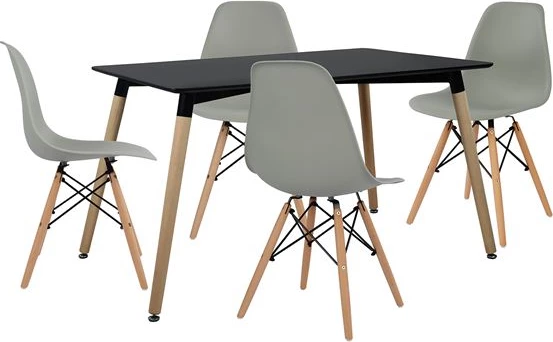 Set tavoline ngrënieje 5 pjesë me tavolinë dhe 4 karrige FH102229 120x80x73 cm