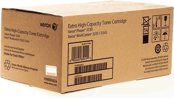 Toner Xerox 106R03624, 15000 faqe, XXL, e zezë