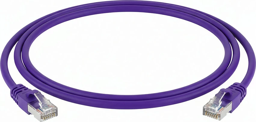 Kablë rrjeti Telegärtner Patchkabel Cat6A S/FTP, 2 m, LSOH, vjollcë