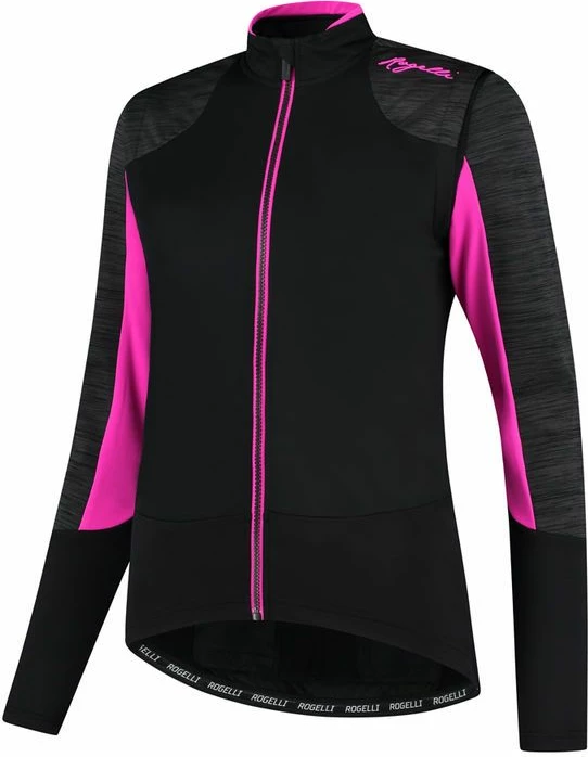 Jakne për femra Rogelli, e zezë-rozë