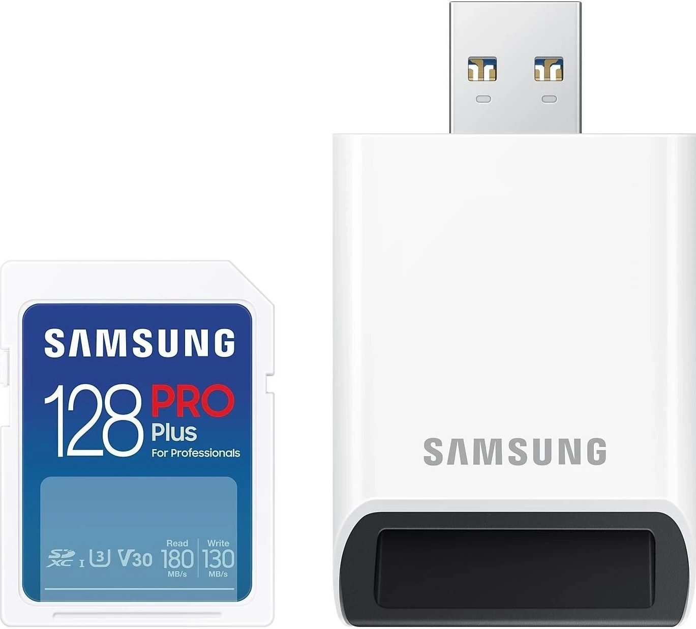 Kartë kujtese Samsung PRO Plus SDXC 128GB, me lexues v2023