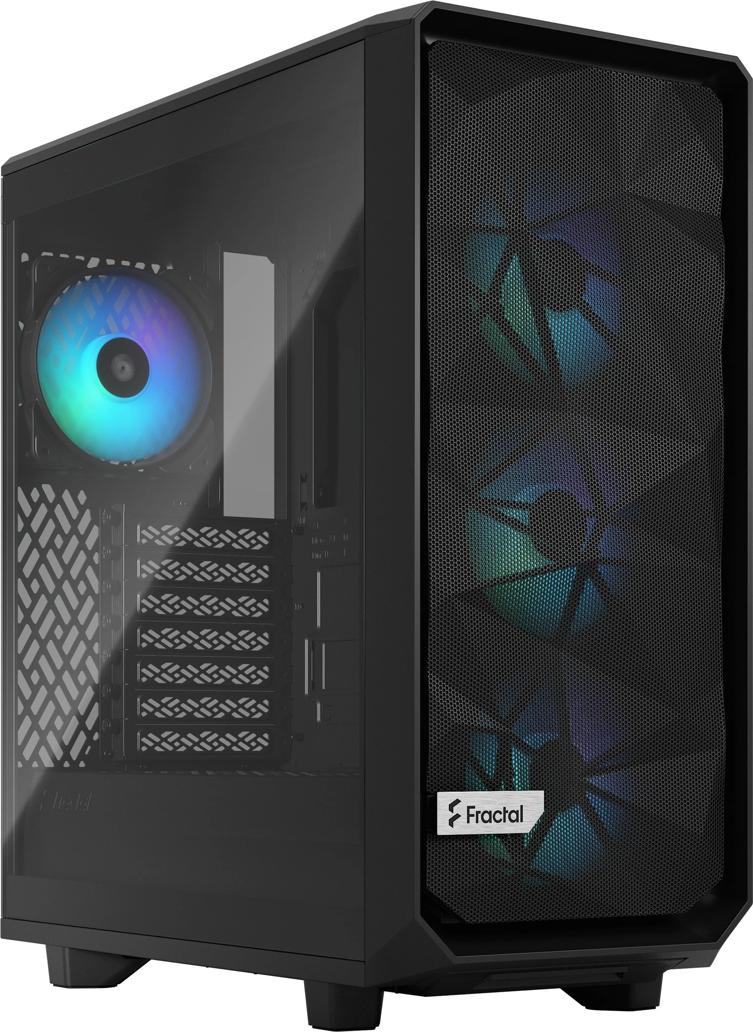 Kasë Fractal Design Meshify 2 Compact RGB, ATX, micro ATX, Mini-ITX, e zezë