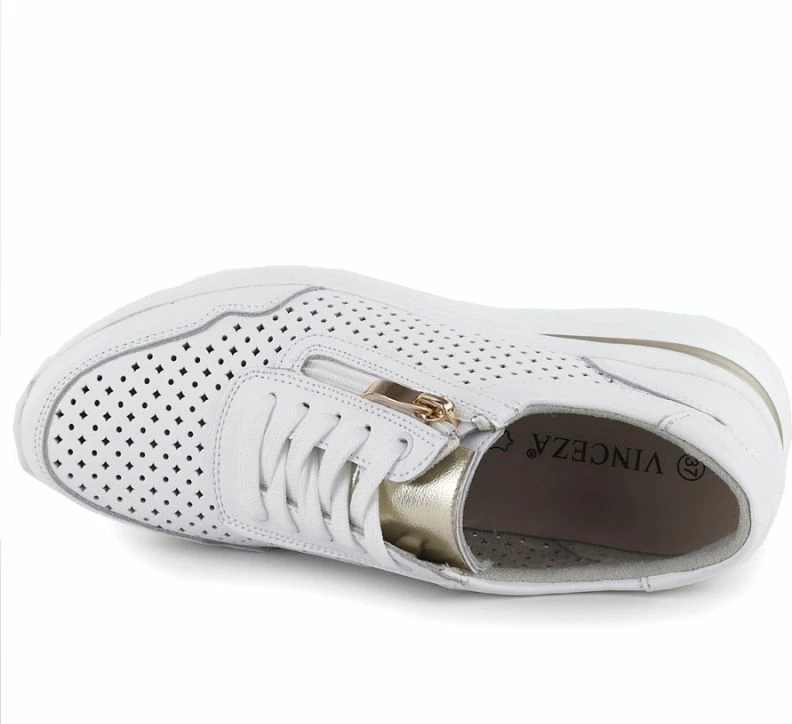 Atlete platformë femra Vinceza 95402, të bardha