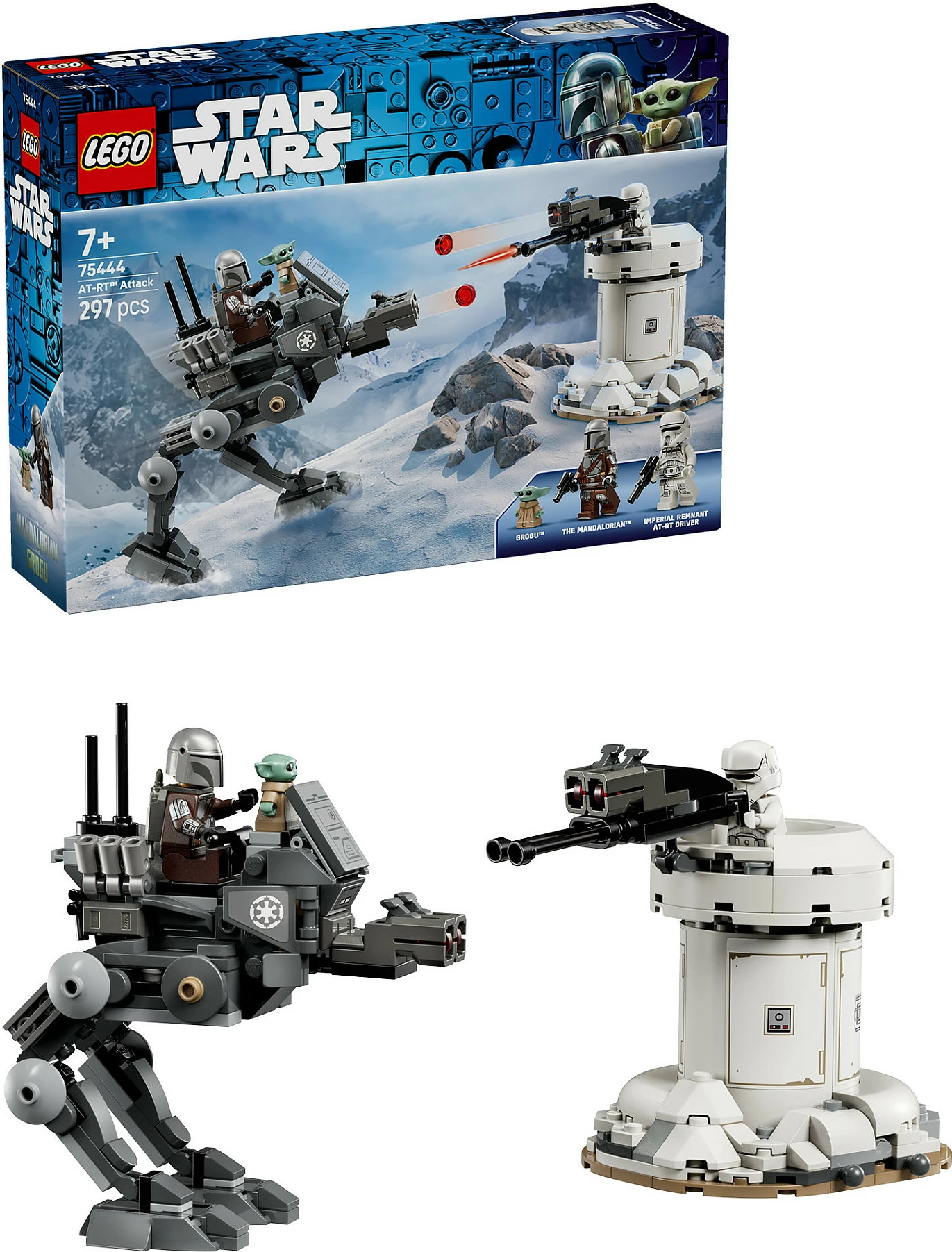 Set ndërtimi LEGO Star Wars 75444 AT-RT Attack, 297 pjesë, shumëngjyrësh