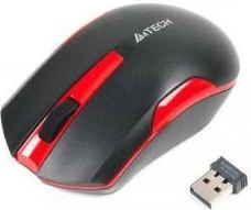 Maus pa kabllo A4 Tech V-Track G3-200N-1, USB, i zi dhe i kuq