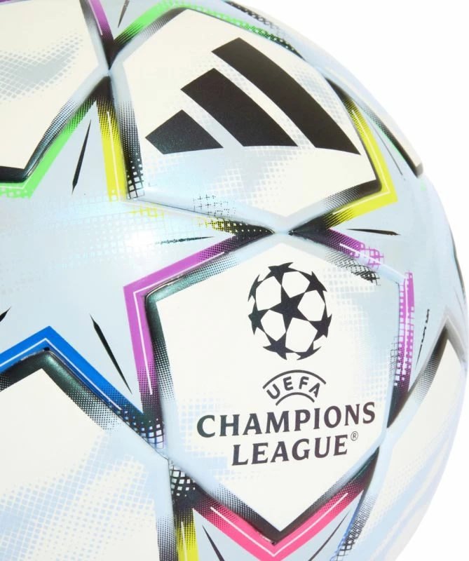 Top futbolli adidas UCL League J290 KE9767, bardhë/kaltër [Madhësia: 4]
