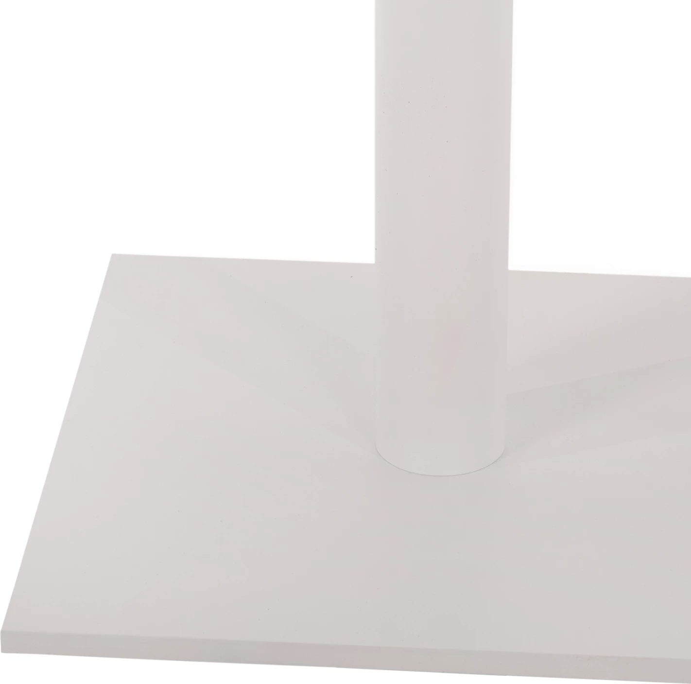 Baza për tavolinë bar, lartësi mesatare, metal mat i bardhë, FH474.02, 45x45x94H cm