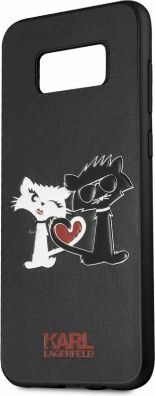 Mbrojtëse telefoni Karl Lagerfeld Choupette in Love për Samsung Galaxy S8 Plus, e zezë