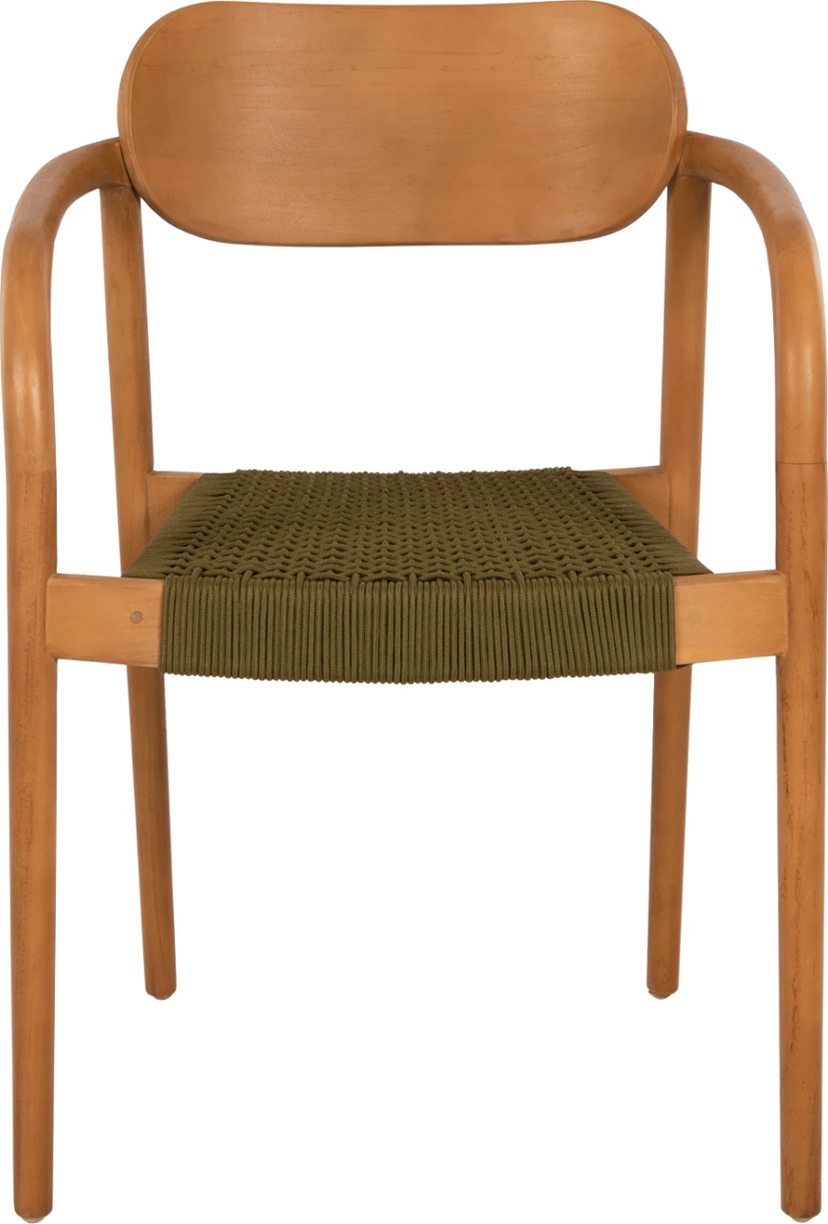 Karrige OSLO FH9636.05 dru teak natyral & litar jeshil 55x54x80Hcm