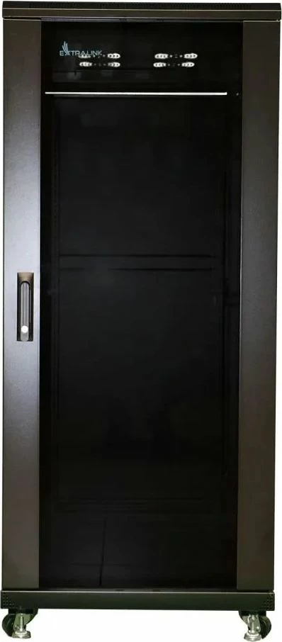 Kabinet rack 19" ExtraLink EX.11380 32U 600x1000mm në këmbë, i zi