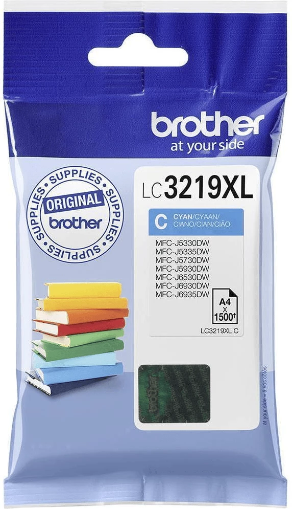 Kartushë bojë, Brother, LC-3219XLC, XL 12.4 ml 1500 faqe, cyan