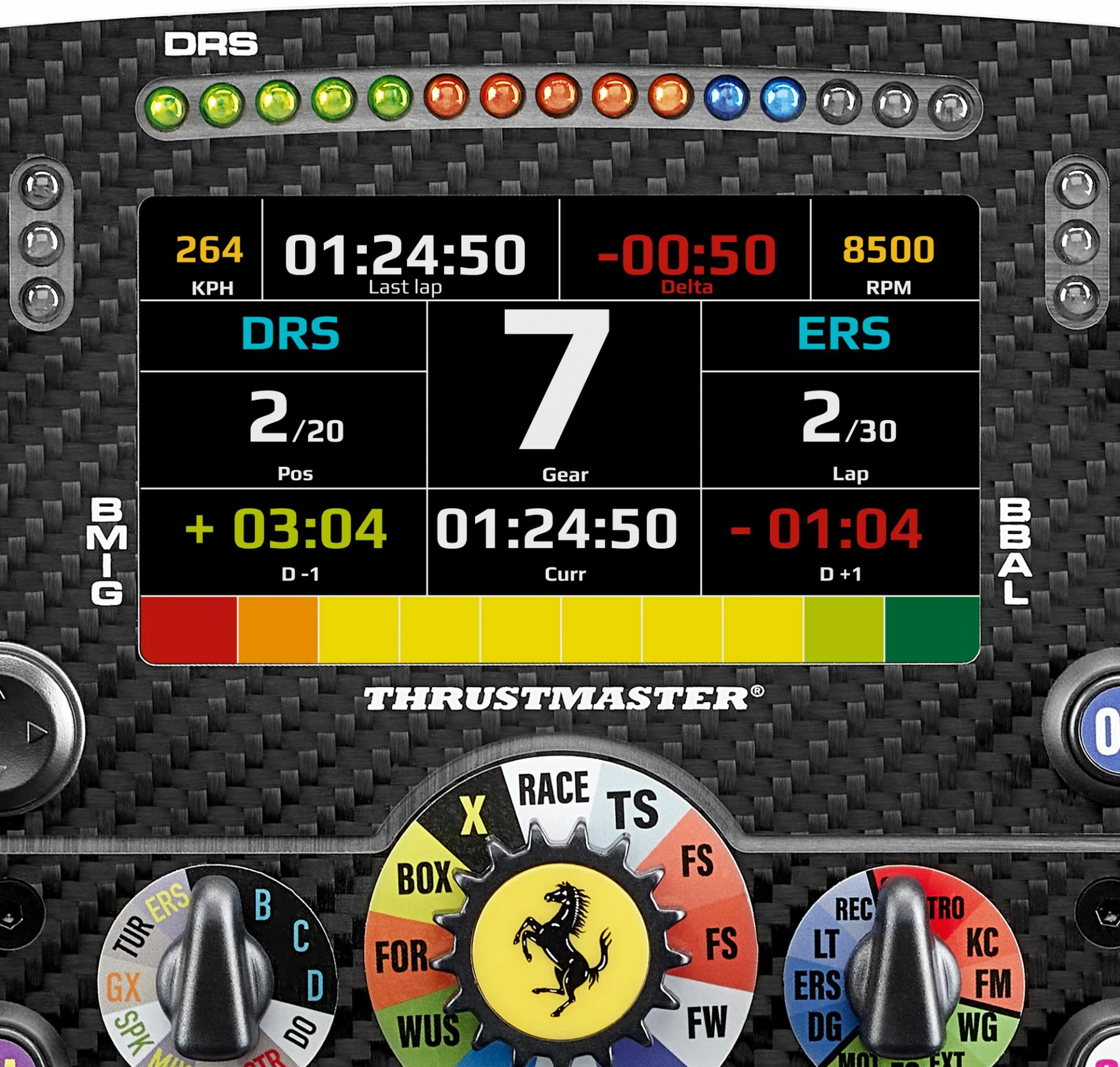 Timon garash, Thrustmaster Ferrari SF-25 Formula Wheel Add-On, ekran LCD 109 mm, kompatibil PS4/PS5/PC