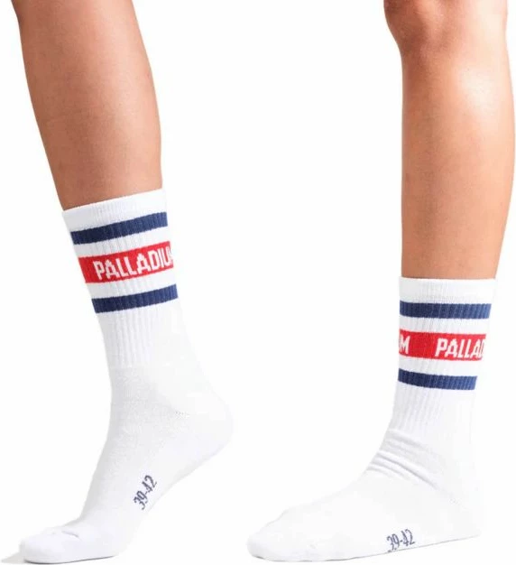 Çorape mesatare Palladium, të bardha