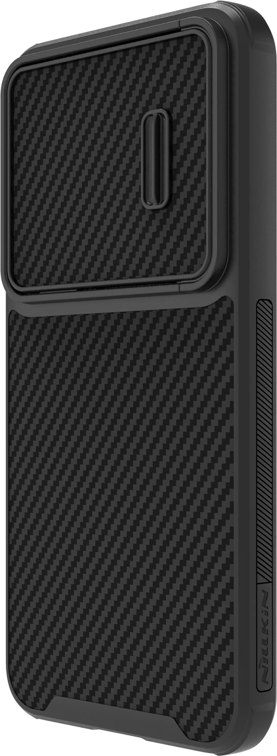 Mbështjellës Nillkin Synthetic Fiber S Case për Samsung Galaxy S23, me kapak kamere, i zi