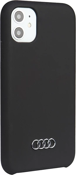 Mbështjellës Audi Silicone Case për iPhone 11/XR 6.1", i zi