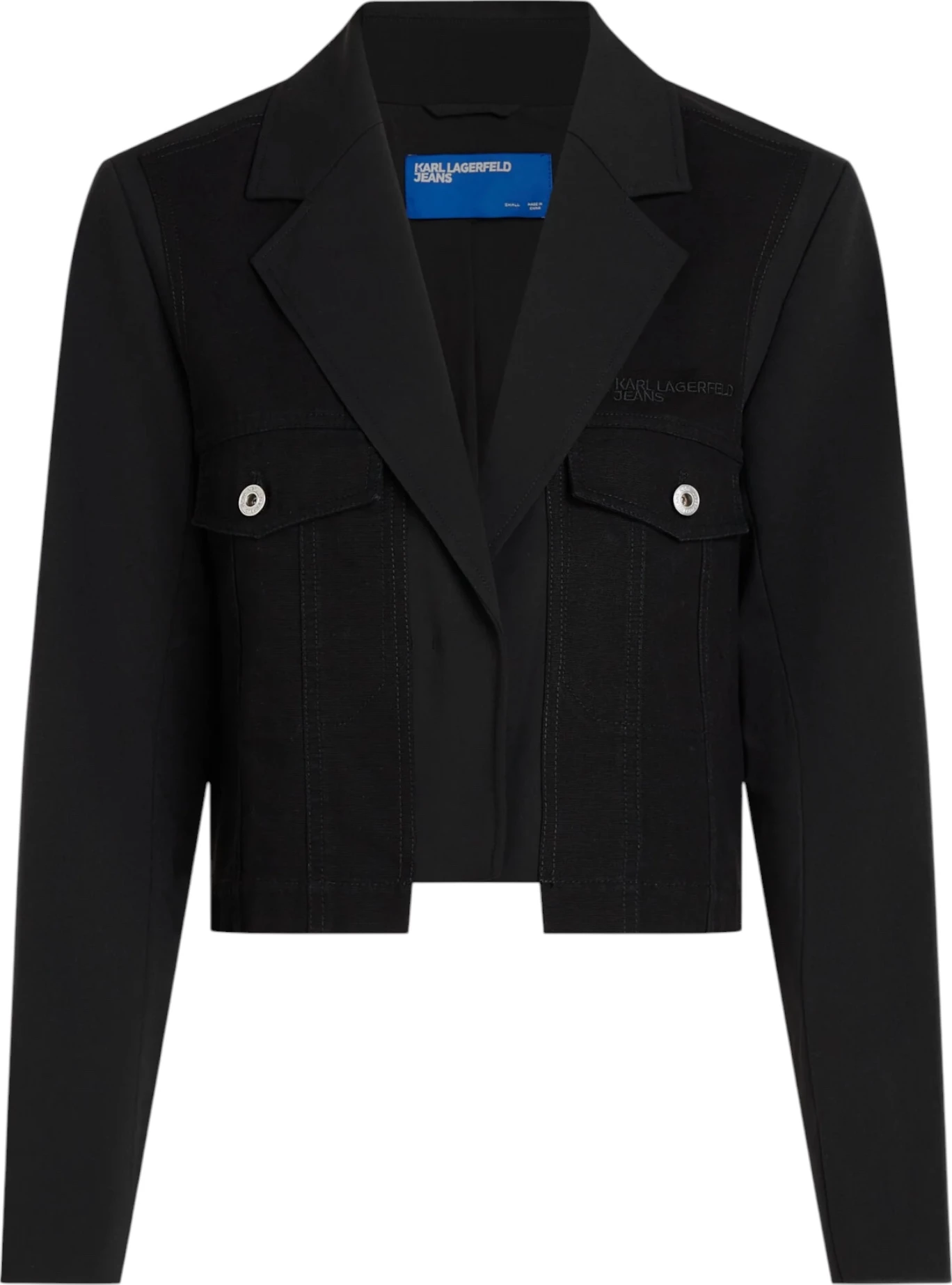 Blazer për femra Karl Lagerfeld Jeans KLJ Utility Blazer A3W14019, e zezë [Madhësia: S]