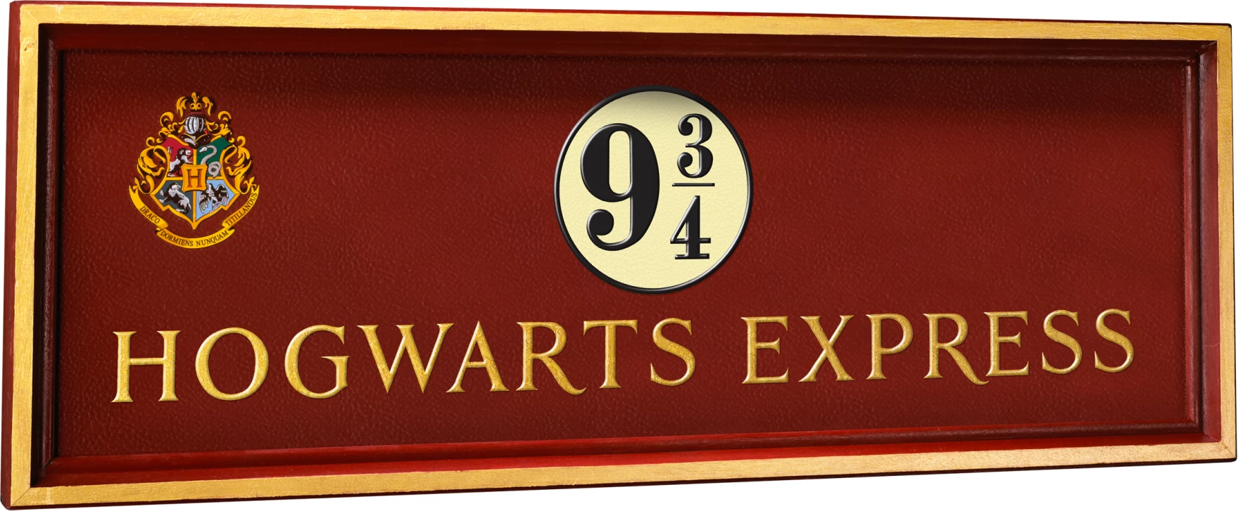 Tabelë dekorative murale Noble Collection Harry Potter Platform 9¾ Hogwarts Express 58x21 cm e kuqe/ari