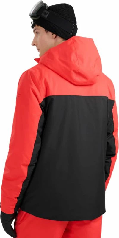 Jakne skijimi për meshkuj 4f, e zezë e kuqe