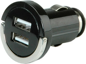 Karikues USB për veturë VALUE, 2 porta, 10W, i zi