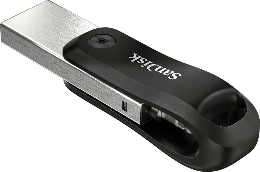 USB SanDisk iXpand Flash Drive Go, 256 GB, USB 3.2 Gen 1, Gri, Argjend
