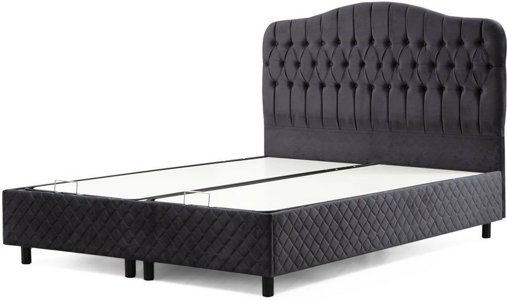 Baze dhe shtrat dopio me kënd, Skye Decor, Vassi, 150x200, anthracite