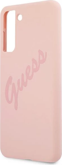 Mbështjellës Guess GUHCS21MLSVSPI për Samsung Galaxy S21+, silikon, rozë