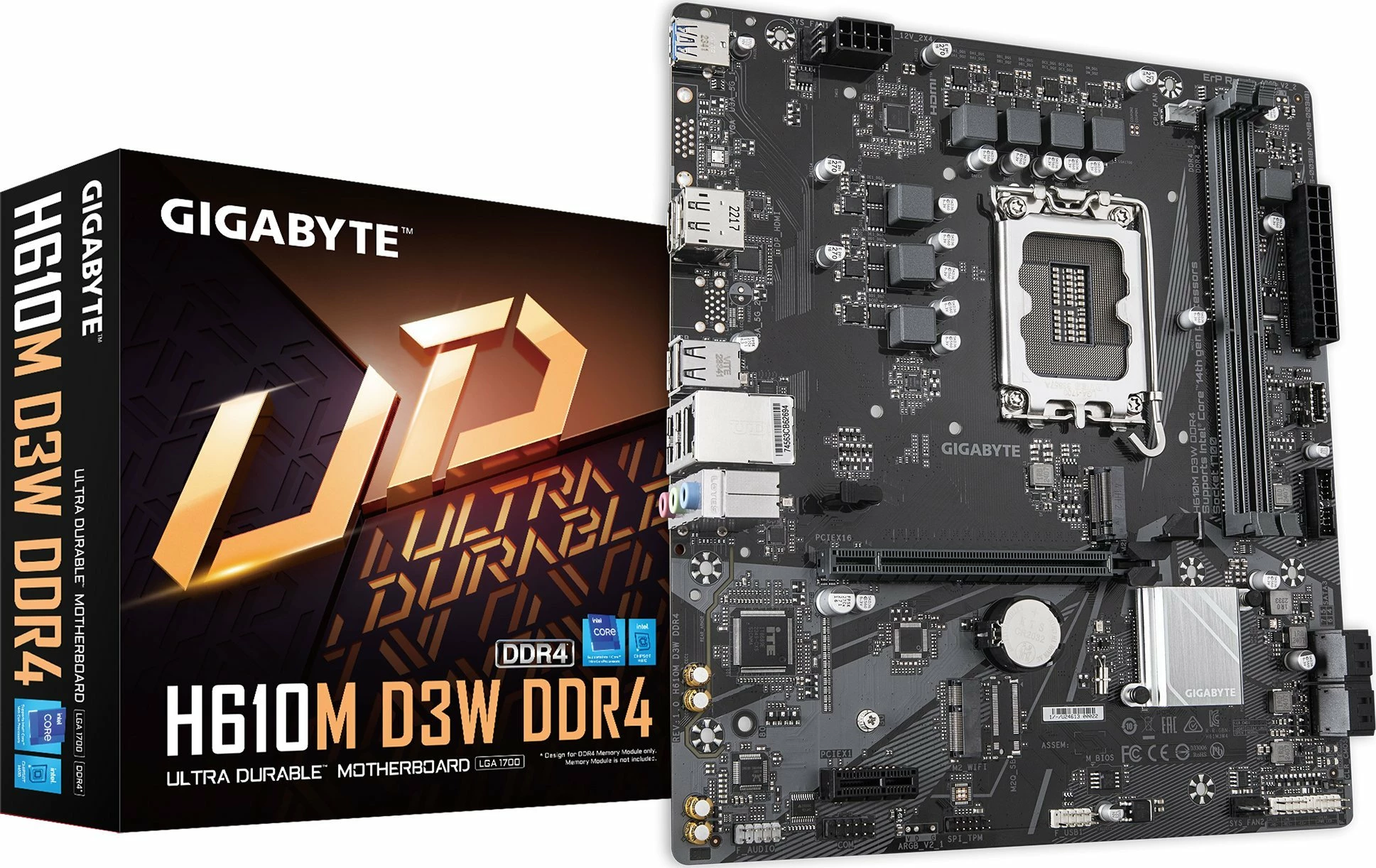 Pllakë amë Gigabyte H610M D3W DDR4, LGA1700, Micro-ATX, deri 64GB RAM