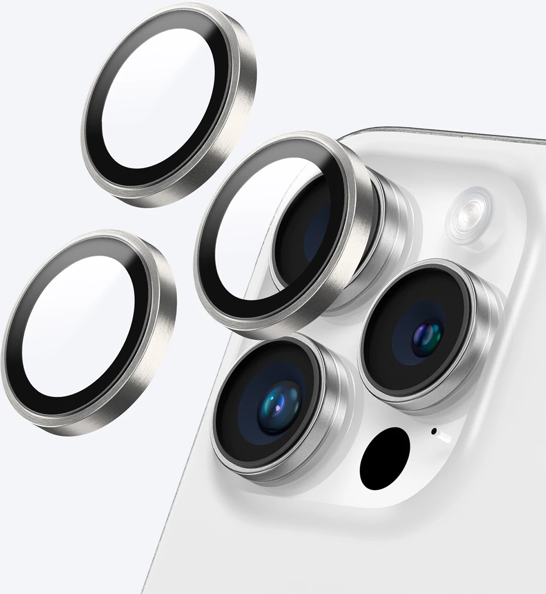 Mbrojtës xhami për kamera AmazingThing AR 3 Lens Glass Full Clear për iPhone 16 Pro / 16 Pro Max, Transparent