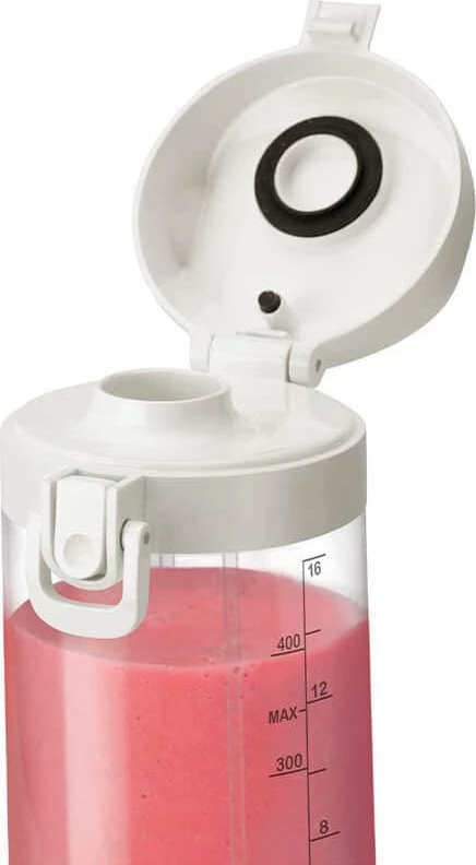 Blender portativ Nutribullet Portable NBP003W 475 ml, i bardhë, set me gotë Tritan dhe kabllo USB-C